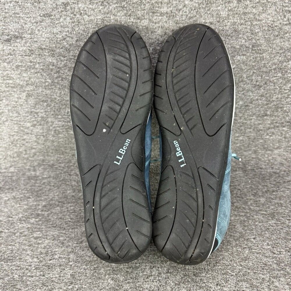 ✅LL Bean Beansport Feldspar Sneakers Blue Suede Low Top Comfort Shoes Womens 11M - Picture 3 of 10